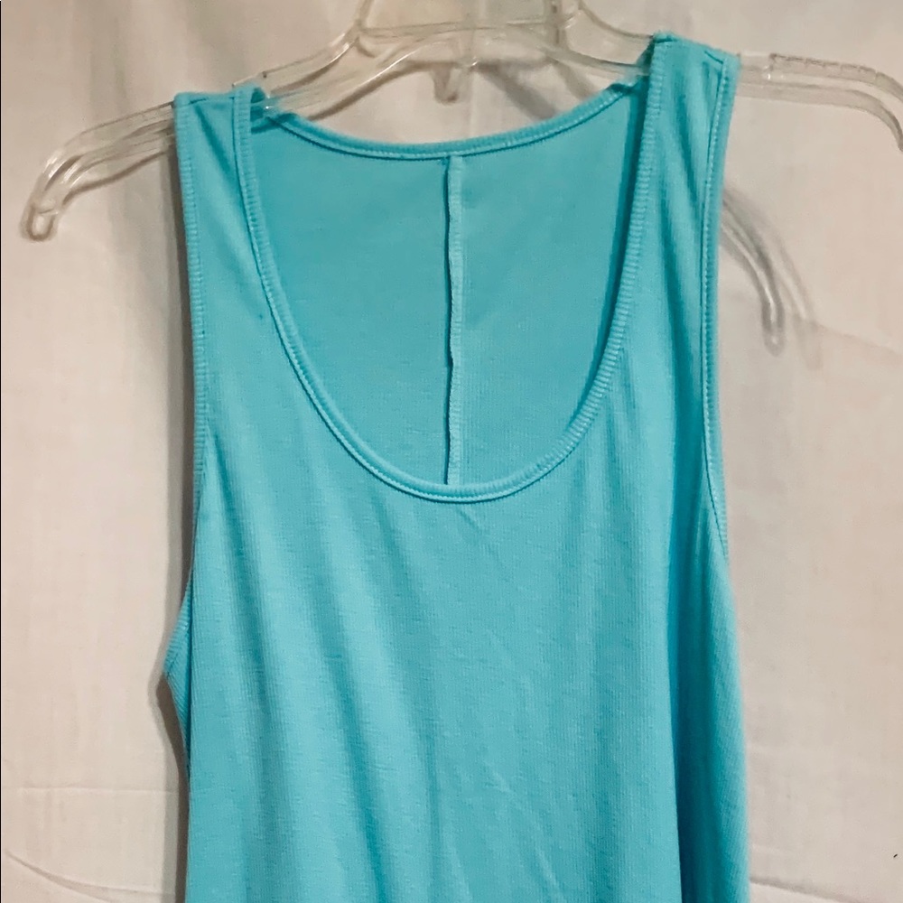 Aqua Lace Trimmed Shirt Extender